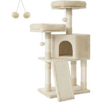 Produktbild von Famanu Kratzbaum mit Spielhaus für Katzen in Beige mit Sisal
