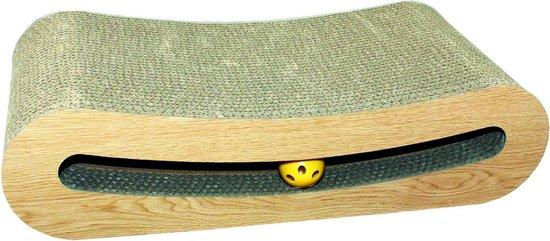 Famanu Kratzbaum Smiley für Katzen aus Holzspanplatte, Plüsch und Sisal in Bunt – Bild 1 von 1