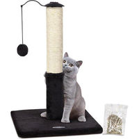 Produktbild von Famanu Kratzbaum SmokeyGray Grau mit Sisal und Spielbällen 56 cm