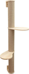 Famanu Kratzbaum Timer aus Holz und Jute mit 127 cm Länge – Bild 1 von 2