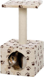 Famanu Kratzbaum Zamora Design für Kitten beige aus Plüsch und Sisal 60 cm – Bild 1 von 1