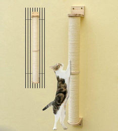 Famanu Kratzsäule für Katzen aus Sisal in Beige – Bild 1 von 1
