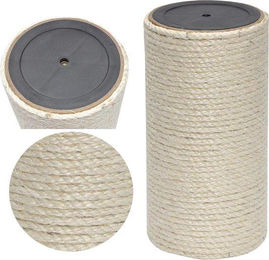 Famanu Kratzsäule für Katzen aus Sisal in Beige mit Ø 15 cm und 40 cm Länge – Bild 1 von 1