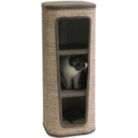 Produktbild von Famanu Kratzsäule für Katzen in Braun mit natürlicher Optik 38x38x98cm