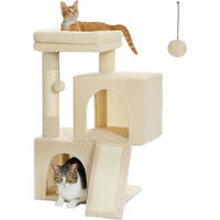 Produktbild von Famanu Kratzsäule für Katzen mit Sisal in Beige, 50L x 35B x 77H cm