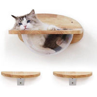 Produktbild von Famanu Kratztunnel Katzenkapsel Transparent aus Holz und Kunststoff Ø 40 cm