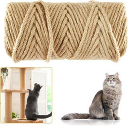 Famanu Natur Sisal Seil 6 mm 50 m für Katzenkratzmöbel und DIY-Projekte – Bild 1 von 1