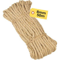 Produktbild von Famanu Sisal Seil Natur Beige 8 mm 50 Meter für Kratzbäume und DIY-Projekte