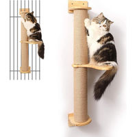 Produktbild von Famanu XXL Katzen Wandmöbel mit Kratzbaum aus Sisal in Beige