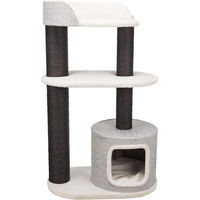 Produktbild von Famanu XXL Kratzbaum für große Katzen aus Plüsch und Sisal in Weiß/Grau