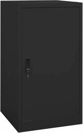 Famanu Zadelkasten aus Metall in Schwarz 53x53x105cm – Bild 1 von 1