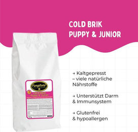 FangGold Cold Brik Puppy & Junior Kaltgepresstes Hundefutter Getreidefrei und Glutenfrei – Bild 1 von 2
