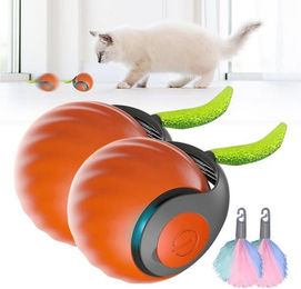 FANNOU Interaktives Intelligenzspielzeug für Katzen und Hunde 2er-Set Automatischer Rollball aus Kunststoff Orange – Bild 1 von 5