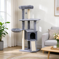 Produktbild von FANNOU Katzen-Aktivitätszentrum mit Kratzpfosten, Spielkugel, Höhle und Plattformen