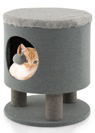 FANTASK 3 in 1 Katzenmöbel mit Sisal Kratzbaum und Katzenhaus 40x40x47cm – Bild 1 von 1