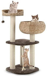 FANTASK Katzenkratzbaum mit Betten und Aktivitätsfunktionen zum Klettern – Bild 1 von 1