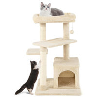 Produktbild von FANTASK Kratzbaum für Katzen 4-stöckiger Kletterbaum in Beige