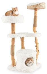 FANTASK Kratzbaum für Katzen mit Katzenhöhle, Plüschsitzfläche und Sitzplattform – Bild 1 von 1