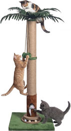 Fantasreen Kratzbaum für Katzen mit Spielzeugmaus und Holzbahn 88 cm – Bild 1 von 1