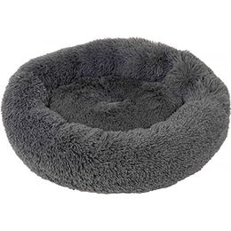 Produktbild von Farm-Land Hundebett Donut aus Plüsch Grau 58,5 x 14 cm