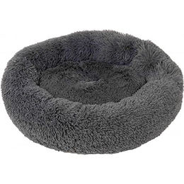 Farm-Land Hundebett Donut aus Plüsch Grau 76 x 17 cm zur Beruhigung – Bild 1 von 3