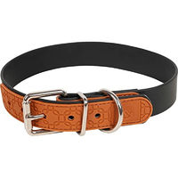 Produktbild von Farm-Land Hundehalsband aus Kunststoff wasserfest Schwarz Braun 60 cm - 60 cm