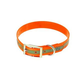 Produktbild von Farm-Land Hundehalsband Biothane Orange mit Reflektor wasserabweisend 60 cm - 60 cm