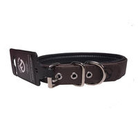 Produktbild von Farm-Land Hundehalsband Comfort Braun aus Kunstleder wasserabweisend 55 cm