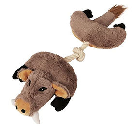 Produktbild von Farm-Land Hundespielzeug Plüsch Wildschwein in Beige und Braun