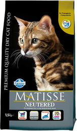 Farmina Matisse Neutered Katzenfutter für kastrierte Katzen Adult Huhn und Lachs 1,5 kg - 1,5 kg – Bild 1 von 6