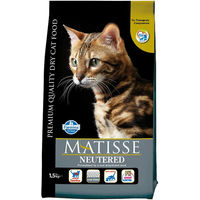 Produktbild von Farmina Matisse Neutered Katzenfutter für kastrierte Katzen Adult Huhn und Lachs 1,5 kg - 1,5 kg