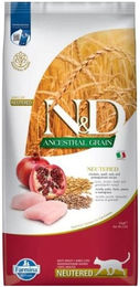 Farmina N&D Ancestral Adult Cat Neutered Katzenfutter Huhn Dinkel Hafer Granatapfel 10 kg - 10 kg – Bild 1 von 4