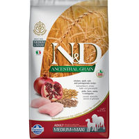 Produktbild von Farmina N&D Ancestral Grain Hundefutter Adult Medium & Maxi Huhn & Granatapfel mit Hering 2 x 12 kg - 2 x 12 kg