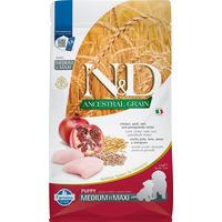 Produktbild von Farmina N&D Ancestral Grain Hundefutter für Welpen Medium/Maxi mit Huhn und Hering, hoher Fleischanteil, 2,5 kg - 2,5 kg
