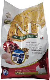 Farmina N&D Ancestral Grain Pellets Hundefutter Senior Mini Huhn und Hering 2,5 kg - 2,5 kg – Bild 1 von 6