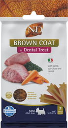 Farmina N&D Brown Dental Treat Zahnpflege-Leckerli für kleine Hunde Adult Lamm Hypoallergen 60 g – Bild 1 von 2