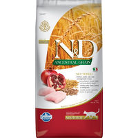 Produktbild von Farmina N&D Cat Ancestral Grain Light Sterilisiert Huhn Hering Fisch Adult 2 x 5 kg - 2 x 5 kg