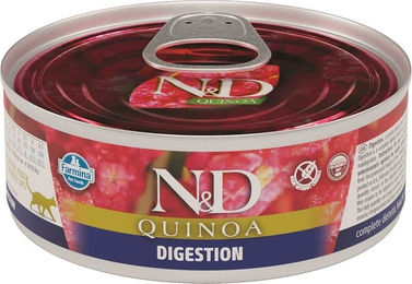 Produktbild von Farmina N&D Cat Quinoa Digestion Nassfutter für erwachsene Katzen zur Unterstützung der Verdauung 80 g - 80 g