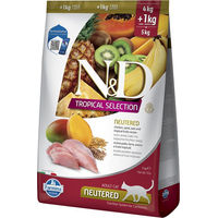 Produktbild von Farmina N&D Cat Tropical Selection Light Huhn Sterilisiert Katzenfutter für alle Altersstufen 2 x 5 kg (4+1 kg) - 2 x 5 kg