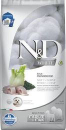 Produktbild von Farmina N&D Hund Adult Medium/Maxi Monoprotein Fisch White Wolfsbarsch Fenchel und Spirulina 2 x 7 kg - 2 x 7 kg