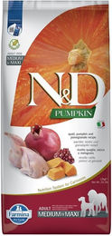 Farmina N&D Hundefutter Wachtel Kürbis Granatapfel Adult Medium & Maxi Getreidefrei 12 kg - 12 kg – Bild 1 von 3