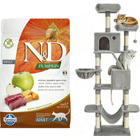 Produktbild von Farmina N&D Katzenfutter Kürbis und Hirsch für erwachsene Katzen, getreidefrei, 300 g