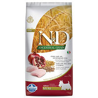 Produktbild von Farmina N&D Low Grain Mini Hundefutter Adult Huhn & Granatapfel ohne Konservierungsstoffe 7 kg - 7 kg
