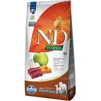Produktbild von Farmina N&D Medium/Maxi Hundefutter Adult Hirsch Kürbis Apfel Getreidefrei 12 kg - 12 kg