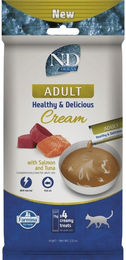 Farmina N&D Ocean cremiger Katzen-Snack mit Lachs und Thunfisch für adulte Katzen 60 g – Bild 1 von 1
