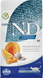 Farmina N&D Ocean Getreidefreies Katzenfutter Adult Hering mit Kürbis und Orange 1,5kg - 1,5 kg – Bild 1 von 7