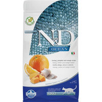 Produktbild von Farmina N&D Ocean Getreidefreies Katzenfutter Adult Hering mit Kürbis und Orange 1,5kg - 1,5 kg