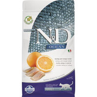 Produktbild von Farmina N&D Ocean Getreidefreies Katzenfutter Hering & Orange Adult 5 kg - 5 kg