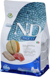 Farmina N&D Ocean Getreidefreies Trockenfutter für kleine Hunde Adult Mini mit Lachs und Kabeljau - 800 g – Bild 1 von 4