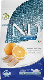 Farmina N&D Ocean Getreidefreies Trockenfutter Hering für erwachsene Katzen 1,5 kg - 3 x 1,5 kg – Bild 1 von 6